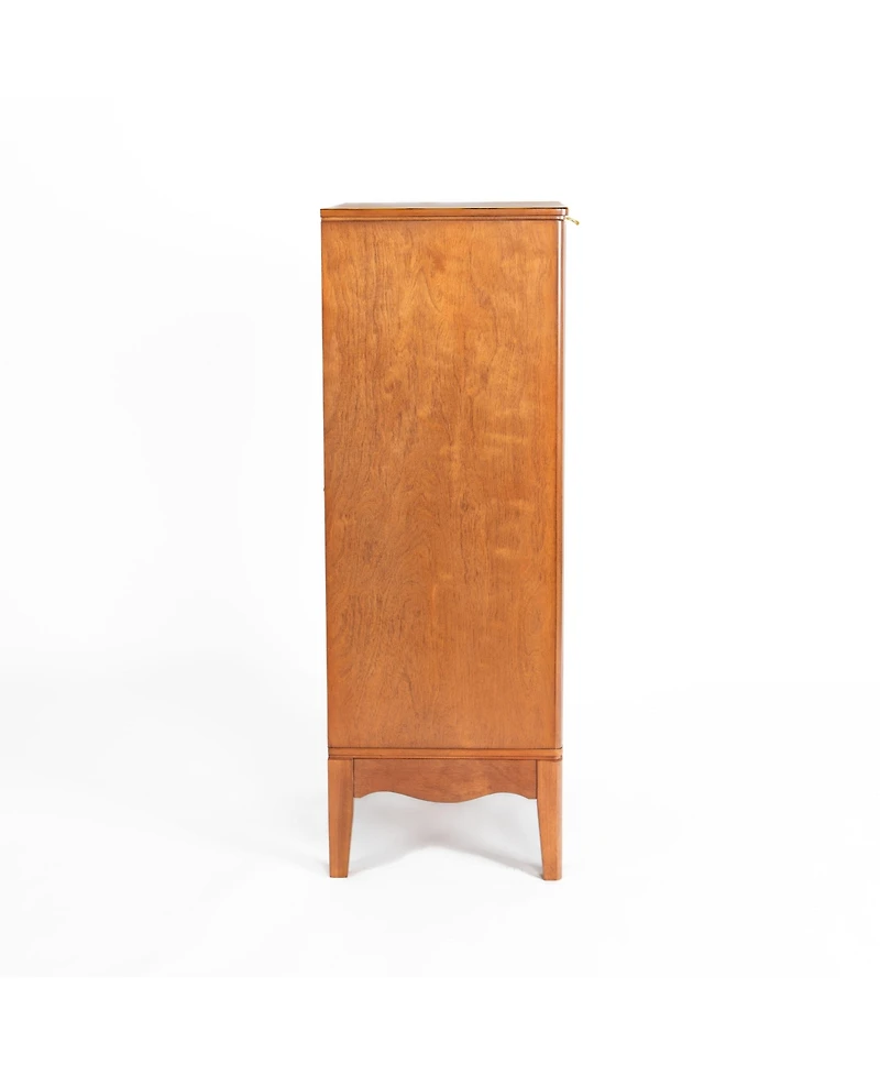 Casainc Modern Bathroom Floor & Linen Cabinet with Adjustable Shelves and Antique Brass Hardware