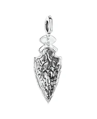 American West Jewelry Sterling Silver Denim Lapis Fritz Casuse Arrowhead Pendant Enhancer