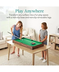 Best Choice Products 40in Tabletop Billiard Table, Pool Game Table w/ 2 Cue Sticks, Ball Set, Storage Bag