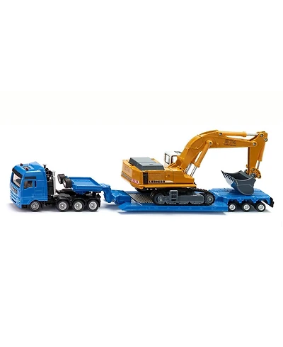 Siku 1/87 Liebherr 974 Excavator with Man Truck & Lowboy Trailer by Siku
