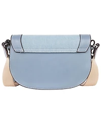 True Religion Dark Denim Logo Saddle Bag