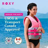 Roxy Uscg Approved Women s Life Vest, Lightweight Epe Foam and Drain Holes