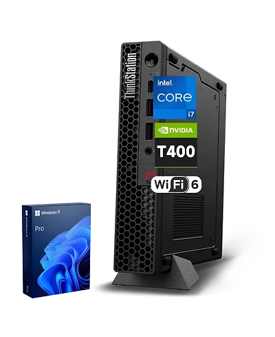 Lenovo ThinkStation P3 Business Workstation Desktop Intel Core i7 14700 16GB Ram Nvidia Quadro T400 512GB Ssd Storage Windows 11 Pro - Black