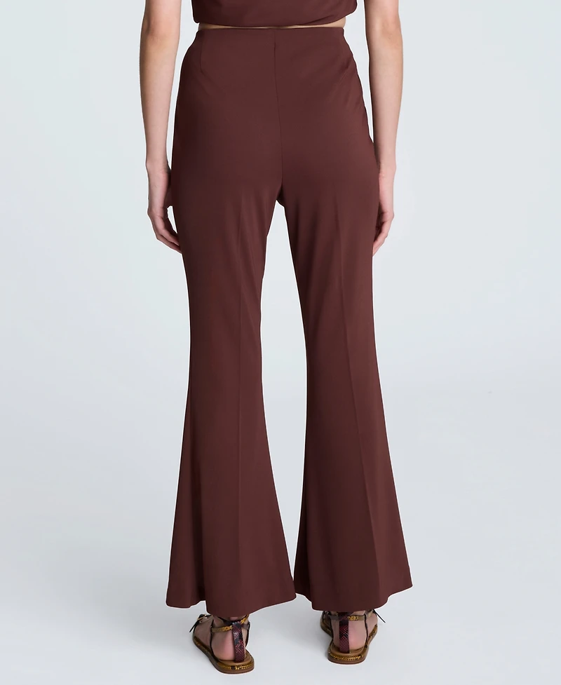 Kenneth Cole Women's Hollywood Waist Pull On Flare Leg Pants