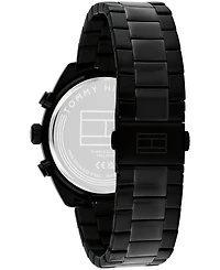 Tommy Hilfiger Men's Chronograph Black Ip Stainless Steel Bracelet Watch, 40mm