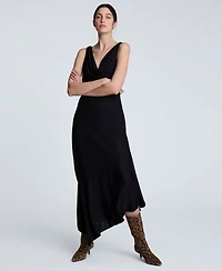 Kenneth Cole Women's Cowlneck Asymmetric-Hem Maxi Dress