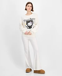 Grayson Threads, The Label Juniors' Hello Kitty Halloween Thermal Crewneck