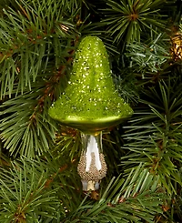 Holiday Lane Enchanted Forest Glass Mushroom Clip Ornament, Macy's Exclusive