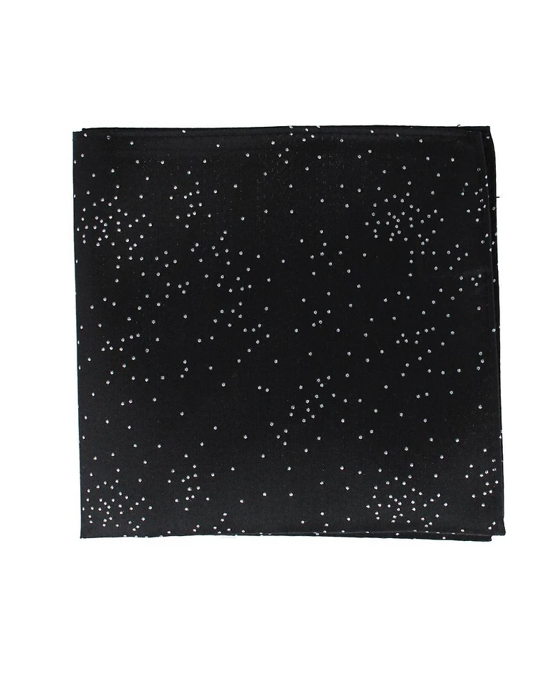 Trafalgar Men's Mystere Metallic Star Light 12 x Silk Pocket Square