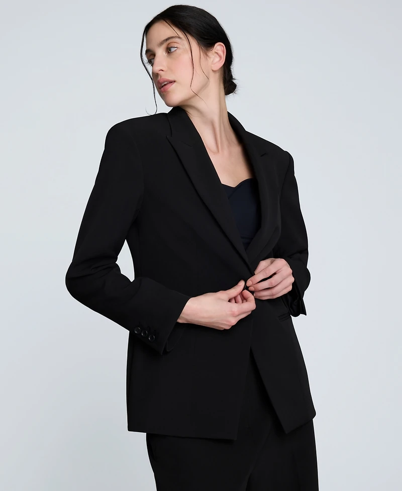 Kenneth Cole Women's Peak Lapel One-Button Blazer