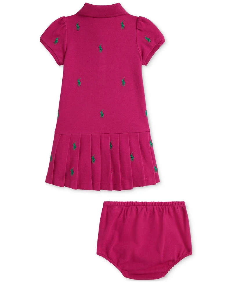 Polo Ralph Lauren Baby Girls Stretch Mesh Dress