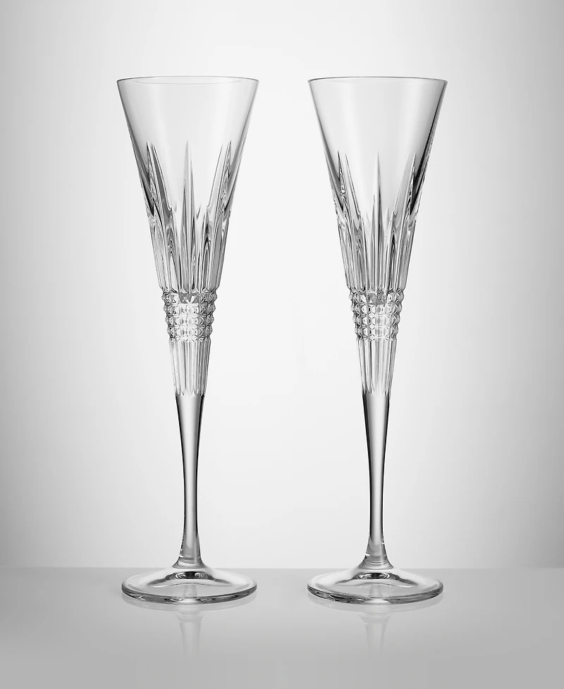 Waterford Lismore Diamond Toasting Flute 5.5 oz, Set of 2