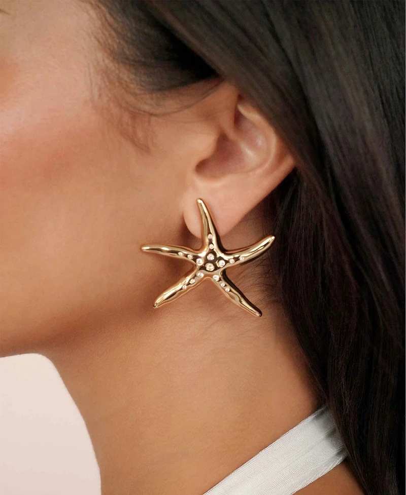 Ettika Starfish Luxe Statement Earrings