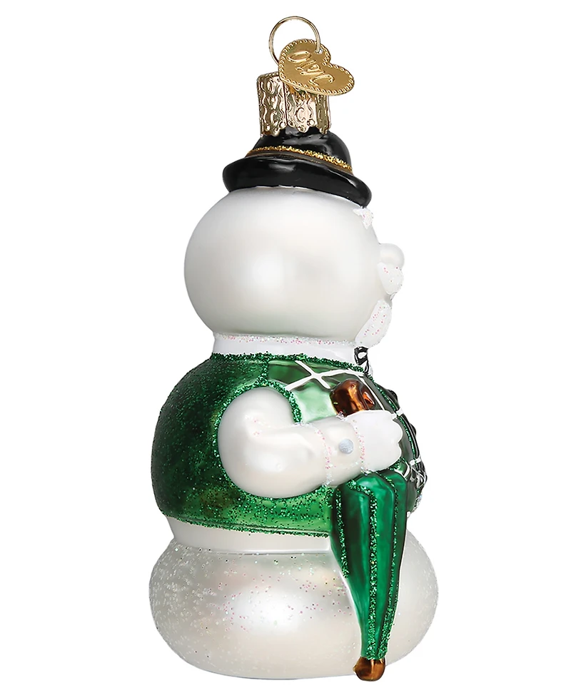 Old World Christmas 4.25" Rudolph the Red-Nosed Reindeer Sam the Snowman Ornament