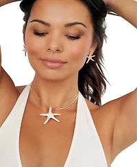 Ettika Pave Starfish Statement Necklace
