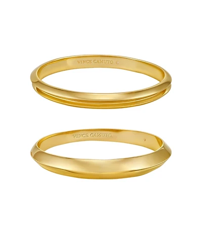 Vince Camuto Gold Tone Bangle Bracelet Set