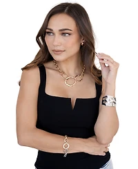 Ettika Melted Abstract Cuff Bracelet