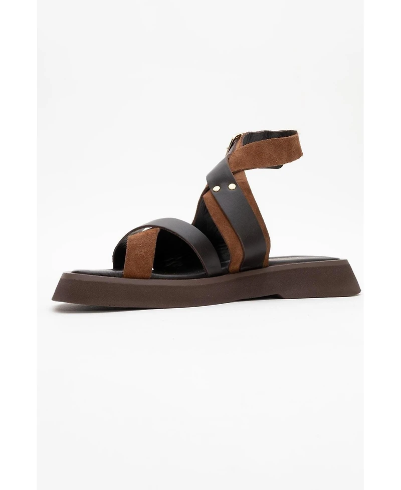 Minnea Suede Leather Sandal (Women)