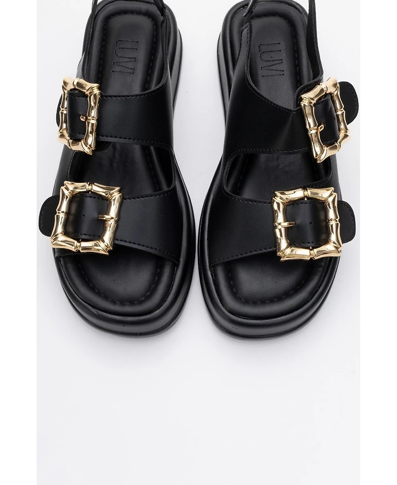 Prologue Shoes Slope Double Strap Sandal (Women)