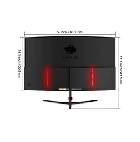 Z-edge 27 inch 1920 x 1080 Full Hd 200 Hz 1 ms Curved Gaming Monitor, Hdmi 2.1, Dp 1.4