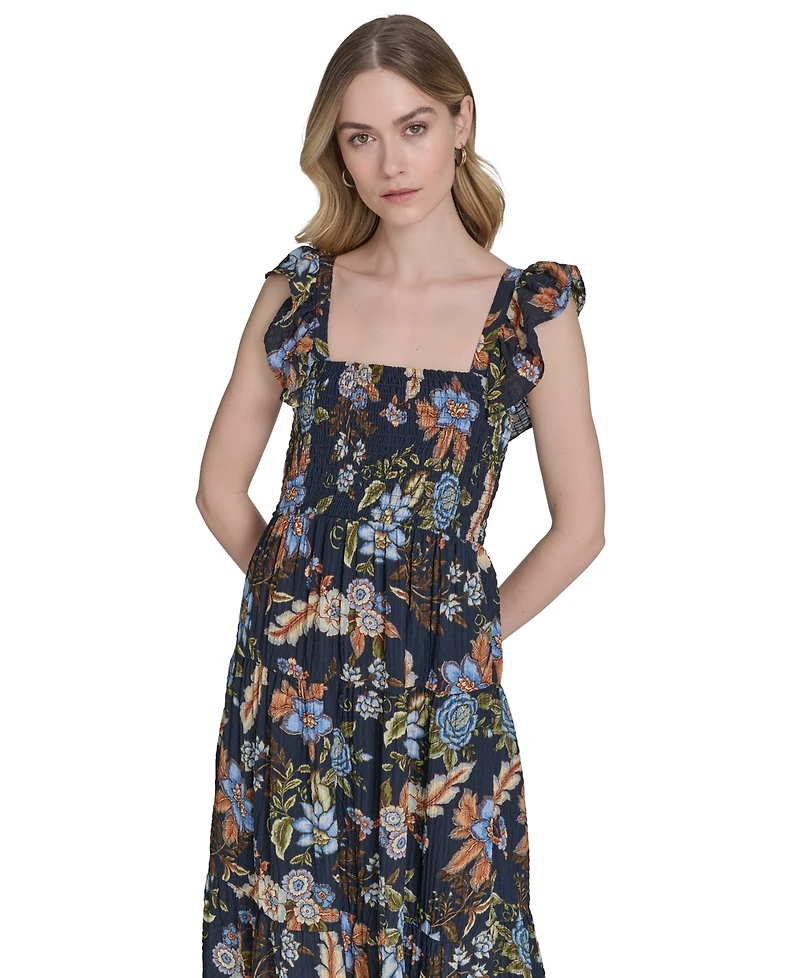 Vince Camuto Women's Sleeveless Square-Neck Midi Dress