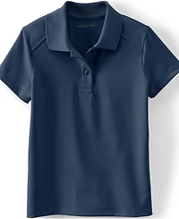 Lands' End Girls Short Sleeve Feminine Fit Rapid Dry Polo Shirt