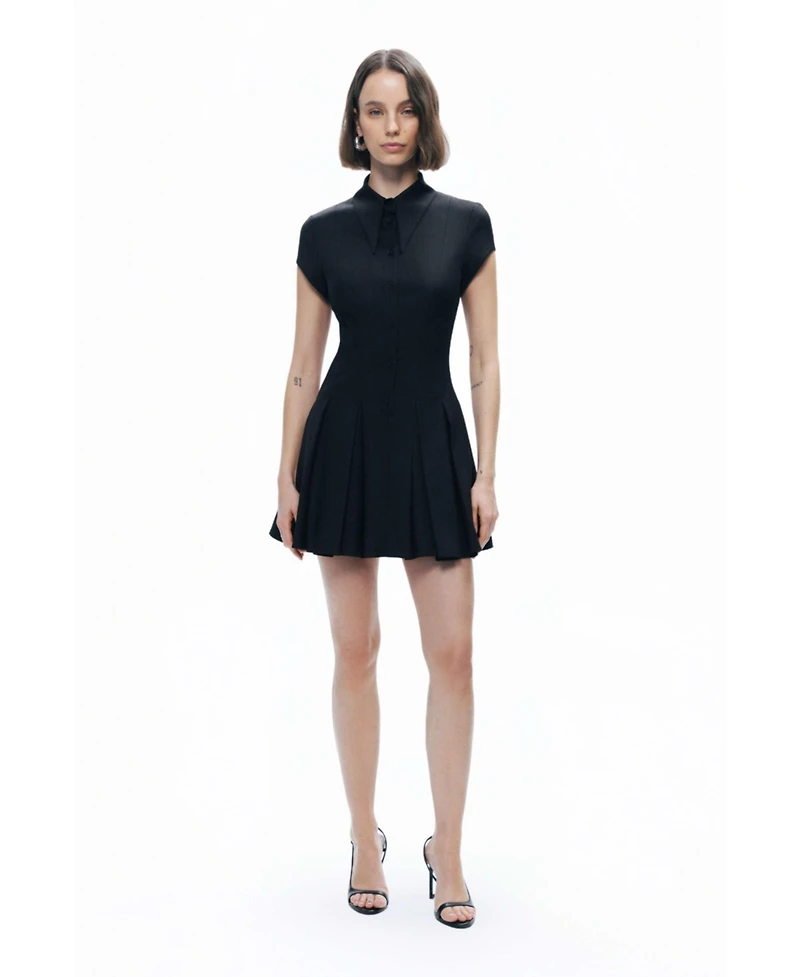 Nocturne Women's Pleated Mini Dress