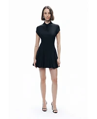 Nocturne Women's Pleated Mini Dress