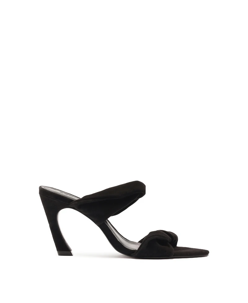Schutz Women's Meline Twisted Dual-Band Mule Sandals