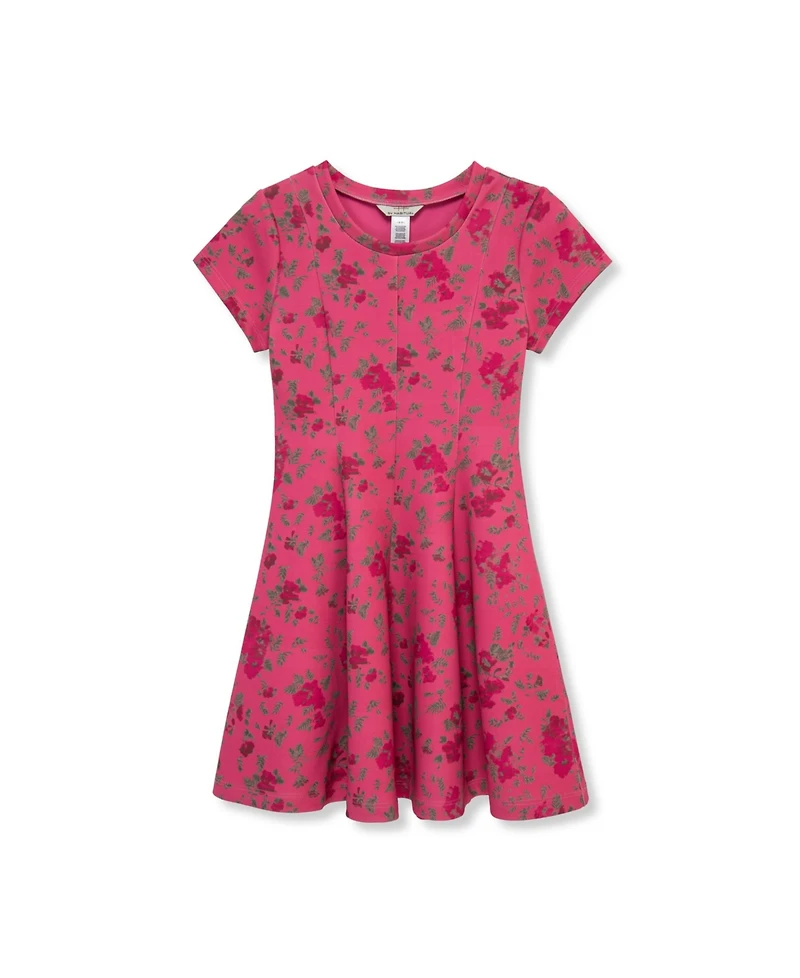 H by Habitual Big Girls Floral Scuba Knit Dress