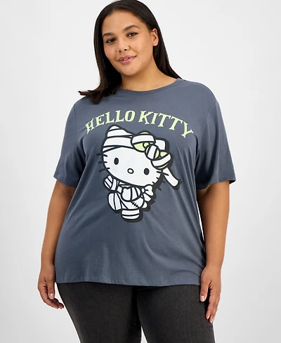 Grayson Threads, the Label Trendy Plus Hello Kitty Mummy Glow Dark T-Shirt