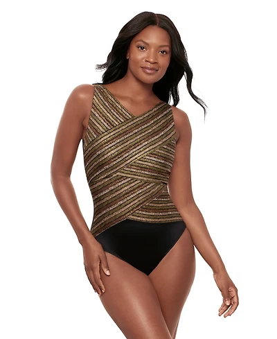 Miraclesuit Women's Sparkle Sands Brio Underwire One-Piece Swimsuit