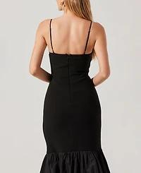 Astr the Label Women's Brittnea Bubble-Hem Sleeveless Midi Dress