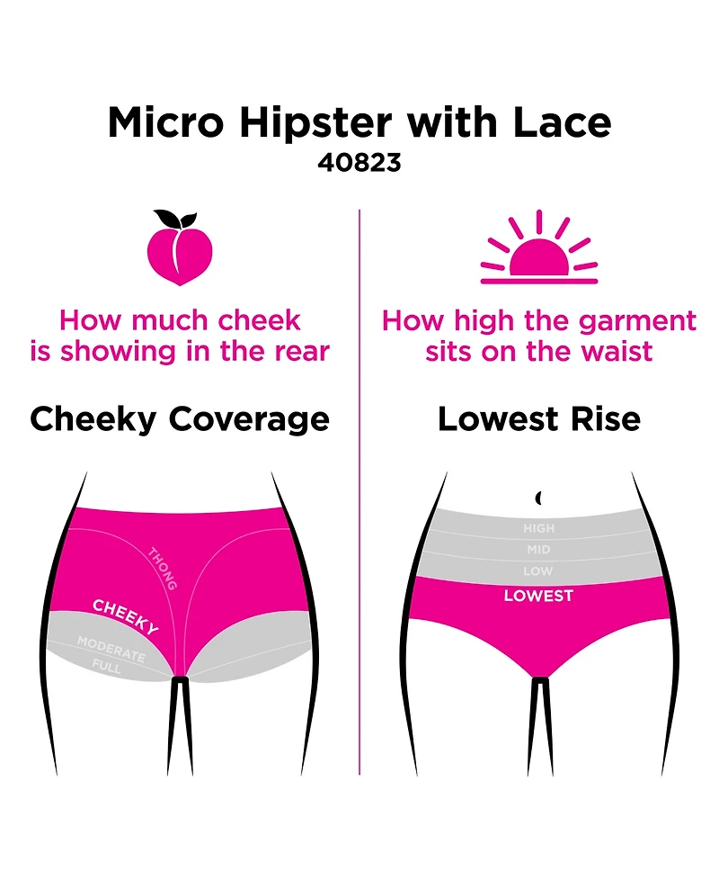 Maidenform Scalloped Lace Hipster Underwear 40823