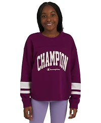 Champion Big Girls Oversized Logo Graphic T-Shirt