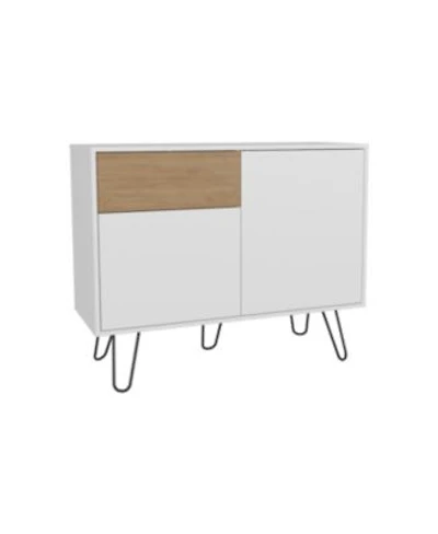 Depot E Shop Chelan Sideboard 2 Doors 1 Drawer 4 Shelves White Natural Oak