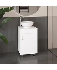 Vicksburg Bathroom Vanity, 1 Door, 4 Legs, White