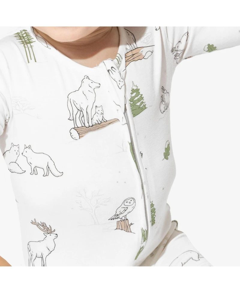 Bellabu Bear Unisex Baby Winter Forest Animals Convertible Footie