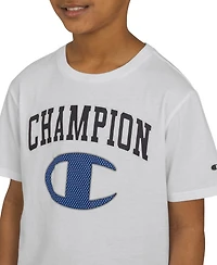 Champion Big Boys Short-Sleeve Logo Graphic T-Shirt