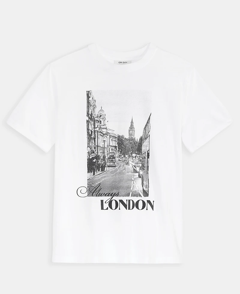 On 34th Women's London Graphic T-Shirt, Macy's Exclusive