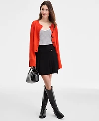 On 34th Women's Pleated Crepe Mini Skirt, Macy's Exclusive