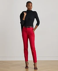 Lauren Ralph Petite Double-Faced Stretch Cotton Pant