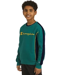 Champion Big Boys Colorblocked Crewneck Sweatshirt
