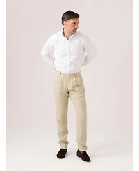 Koy Clothing Men's Linen Wool Silk Blend Trousers