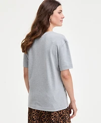 On 34th Women's Cotton Embellished Short-Sleeve T-Shirt, Macy's Exclusive