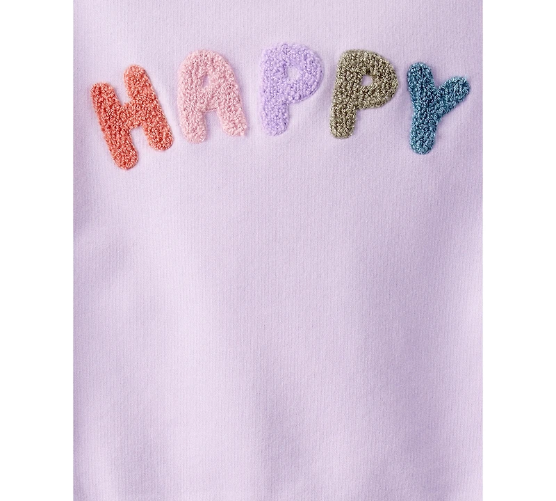 Carter's Toddler Girls Happy French Terry Long-Sleeve Pullover Sweatshirt