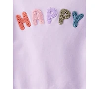 Carter's Toddler Girls Happy French Terry Long-Sleeve Pullover Sweatshirt