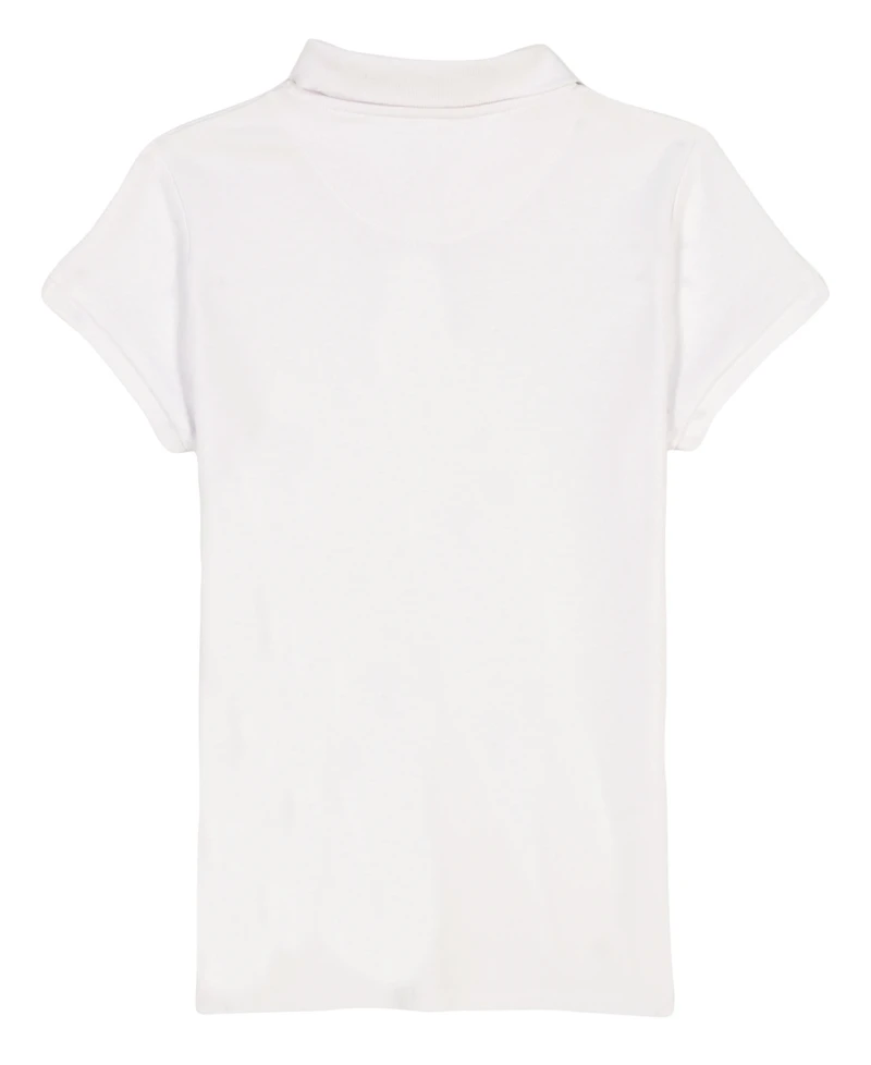 Nautica Little Girls Short Sleeve Interlock Polo Shirt