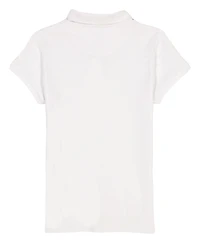 Nautica Little Girls Short Sleeve Interlock Polo Shirt