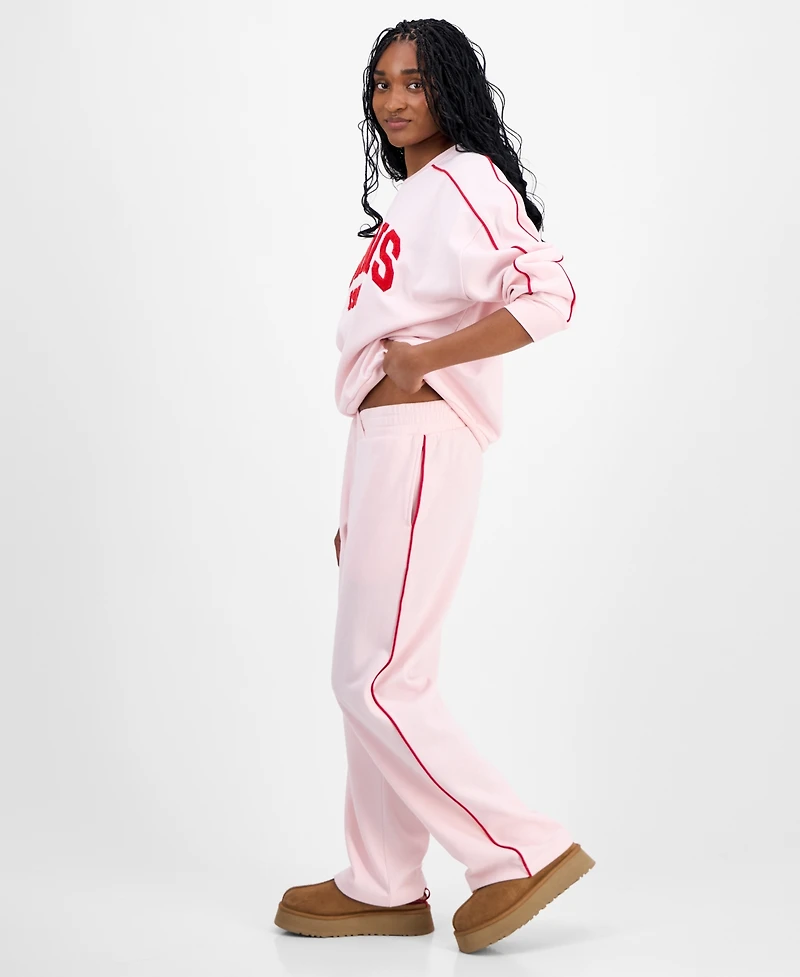 Rebellious One Juniors' V-Waist Piped Sweatpants